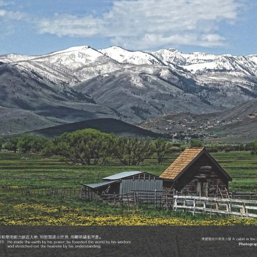 A cabin in the meadow, Utha: Qing Hu